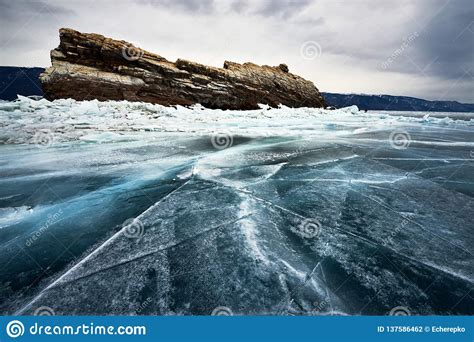 Baikal Lake In Winter Stock Photo Image Of Nature Snow 137586462