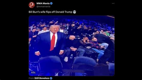 Bill Burrs Wife Flips Off Trump One News Page Video