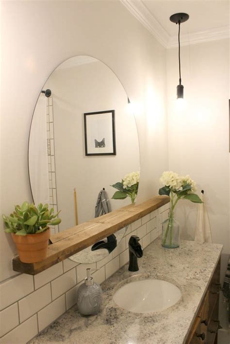 Frameless Bathroom Mirror Ideas Easy Budget Upgrades Apartment Therapy