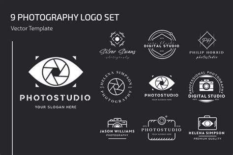 Free Photography Logo Set Template Free Psd Templates