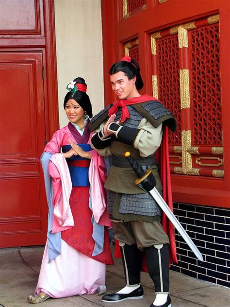Mulan And Shang Cute Couple Halloween Costumes Disney Princess Dresses Disney Face Characters
