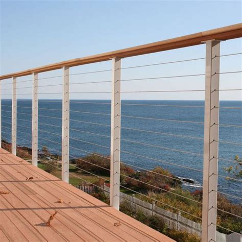 316 Stainless Steel Balustrade Brushed Wire Cable Railing For Staircase