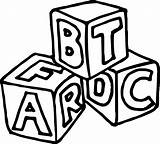 Cube Coloring Abc sketch template