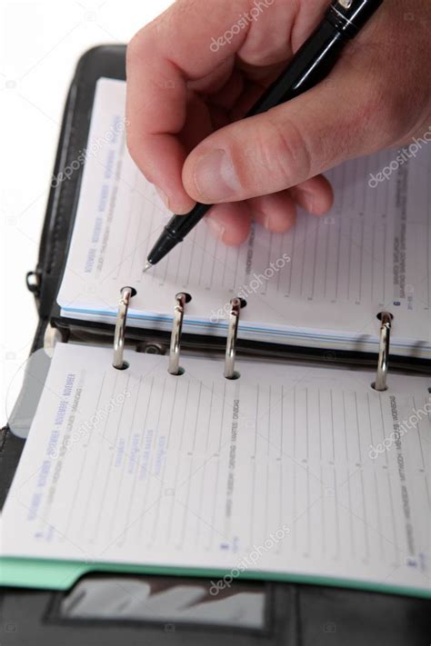 Business Writing In A Diary — Stock Photo © Photography33 11046378