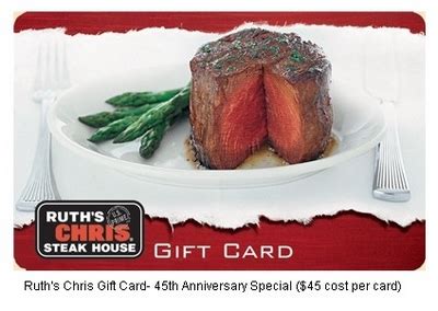 All questions or issues regarding your ruth's chris gift card or gift card balance should be directed to the company who issued you the gift card. Ruths chris gift card balance - SDAnimalHouse.com