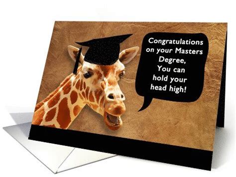Congratulate The New Masters Degree Graduate On Graduating With This