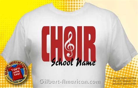 Chorus And Choir T Shirt Design Ideas School Spirit Free
