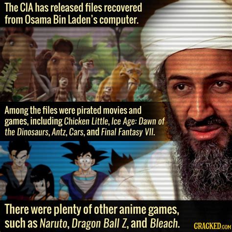 It's hard to imagine an old terrorist like bin laden sitting around playing video games, but it's even harder to imagine bin laden bunched up in front of glowing screen watching anime. Osama Bin Laden Had Anime And Disney On His Computer ...