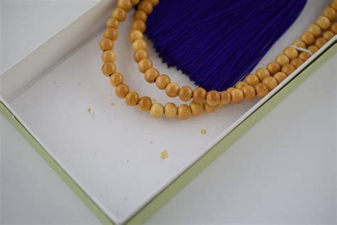 Tsuge Wood 108 Beads Japanese Juzu Buddhist Prayer Beads Asian Etsy