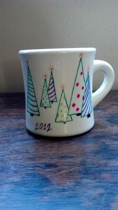 My Take On Sharpie Coffee Cups Mehr Diy Christmas Mugs Homemade
