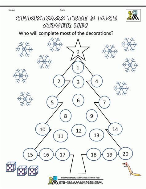 Free Printable Christmas Math Worksheets For 6th Grade
