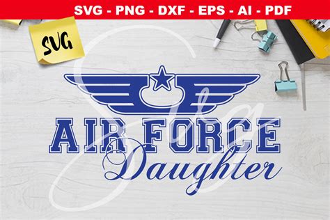 Us Air Force Daughter Svg Military Svg Veteran Day Svg Air Etsy
