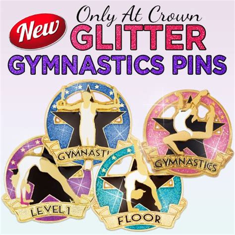 New Glitter Pins These Gymnastics Awards Are Sparkly And Perfect To