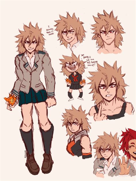 Friday18 On Twitter No Thoughts Only Genderbend Bakugou ♡︎