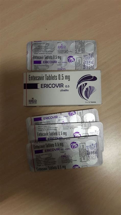 Entecavir Tablets 05mg Packaging Type Blisters At Rs 130961bottle