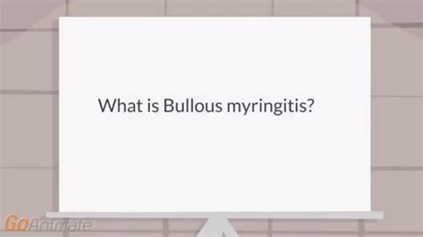 What Is Bullous Myringitis Youtube