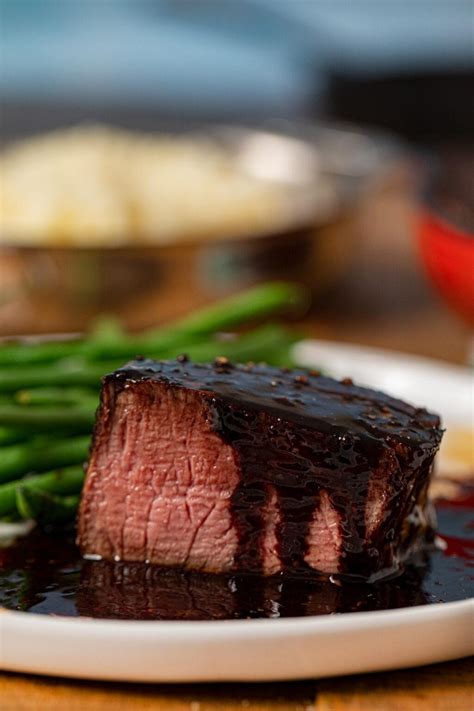 Filet With Red Wine Reduction Recipe Dinner Then Dessert