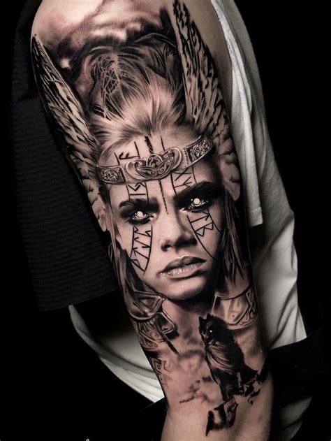 I searched for this on bing.com/images. Ramón on Twitter | Valkyrie tattoo, Viking warrior tattoos ...