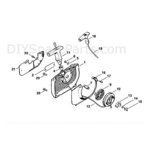 Stihl Ms 460 Chainsaw Ms460 Magnum Parts Diagram Rewind Starter