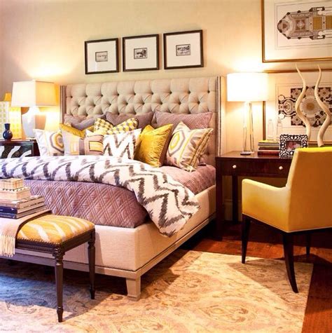 Yellow Lavender Gray Home Bedroom Home Bedroom Inspirations