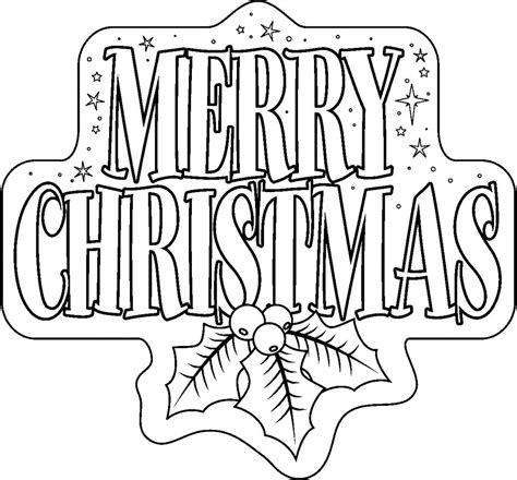 Free christmas coloring pages to print for adults. Free Printable Merry Christmas Coloring Pages