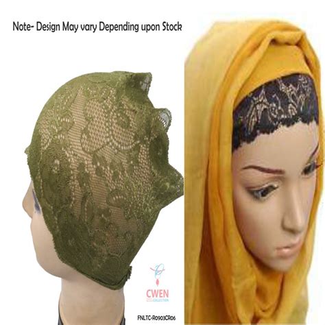Buy Hijab Net Lace Tube Cap Mehandigreen Under Scarf Abaya Muslim Inner Islamic Wear Women