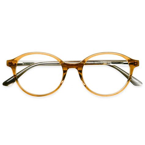 h5095 oval brown eyeglasses frames leoptique