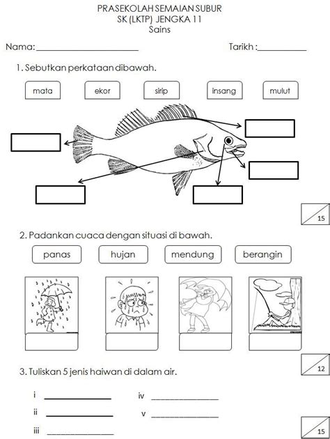 Lembaran Kerja Sains Tahun Latihan Bahasa Melayu Tahun Porn Sex Picture