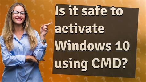 Is It Safe To Activate Windows 10 Using Cmd Youtube