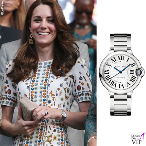 Kate Middleton Orologio Cartier Ballon Bleu Look Da Vip