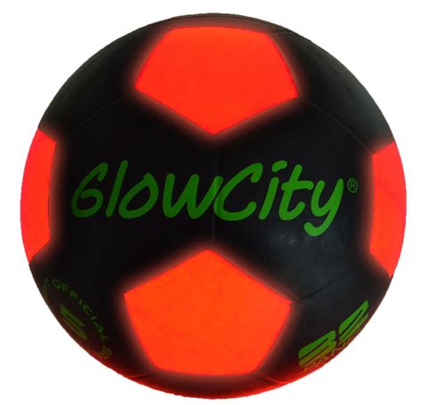 GlowCity Light Up LED Soccer Ball Black Limited Edition Glow in the Dark | eBay