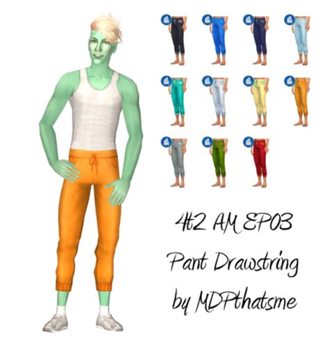 Mdpthatsme This Is For Sims 2 4t2 Am Ep03 Pant Drawstring Men