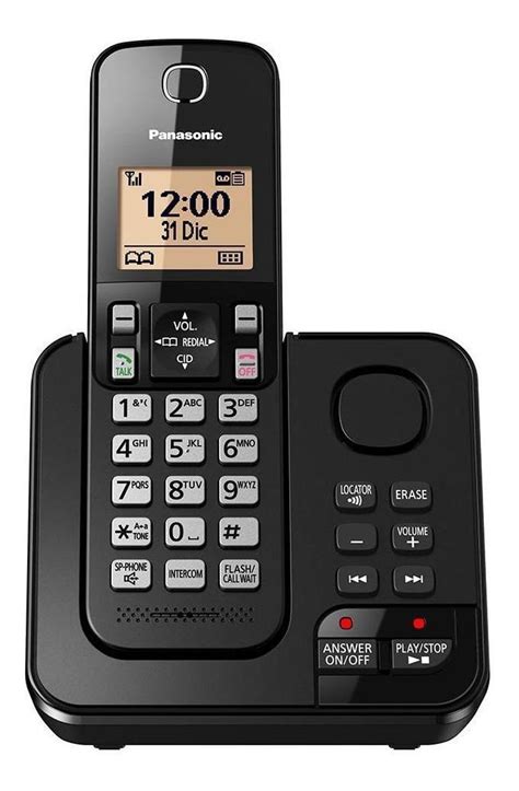 Teléfono Inalámbrico Panasonic Kx Tgc360 Negro Mercadolibre