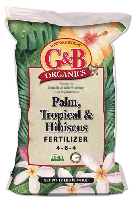 Naturally rich in nitrogen and phosphorus. PALM, TROPICAL & HIBISCUS FERTILIZER | Kellogg Garden Products