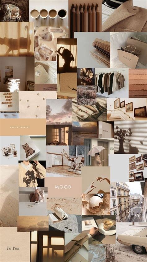 Beige Collage Wallpapers Wallpaper Cave
