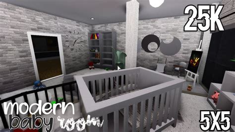 Bloxburg 5x5 Modern Baby Room 25k Youtube