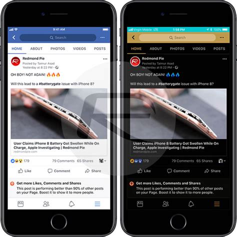 Because soon the dark mode option is available for all facebook android and ios apps users. Facebook App Adds iOS 11 Smart Invert Dark Mode Support ...