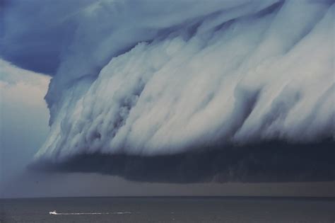 Massive Shelf Cloud From A Sydney Storm Moving Up The Coast Line