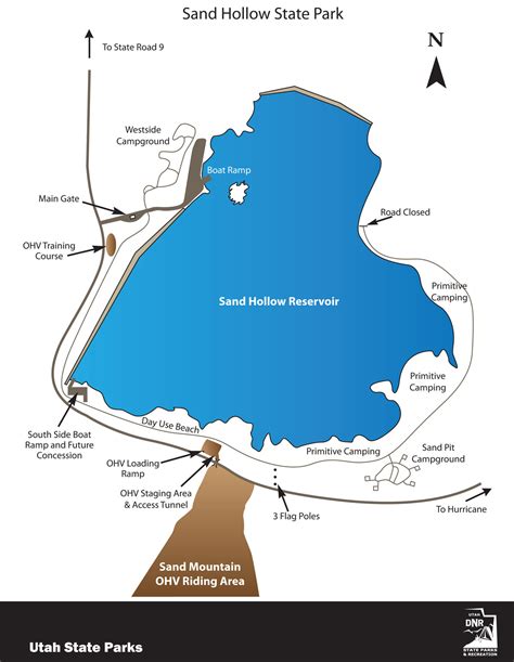 Sand Hollow State Park Map
