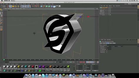 How To Make A 3d Logo In Cinema 4d Youtube