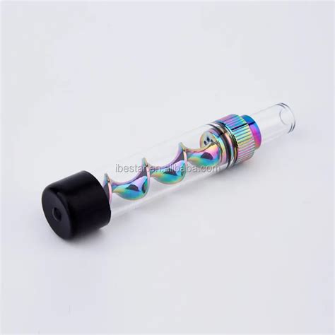 V12mini Glass Twisty Blunt Dry Herb Pipe Weed Pipes And Smoking Accessories Flue Cured Tobacco
