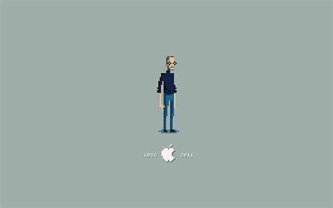 Hd Wallpaper 8 Apple Inc Bit Minimalism Pixel Art Steve Jobs