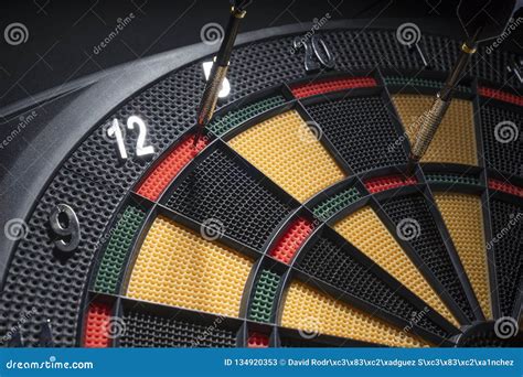 A Player Manages To Finish A 501 In Nine Darts Stock Image Image Of