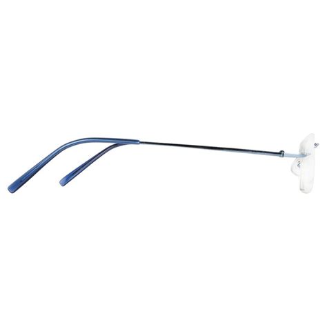Blue Rimless Computer Glasses With Anti Glare Coating Buy Glasses Online