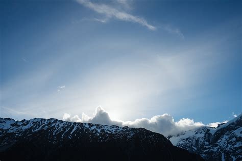 Free Images Sky Mountainous Landforms Cloud Snow Mountain Range