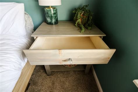 How To Build A Diy Nightstand With A Drawer Free Pdf Plans