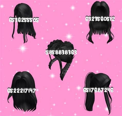 Black Hair Codes Black Hair Roblox Coding Clothes Roblox