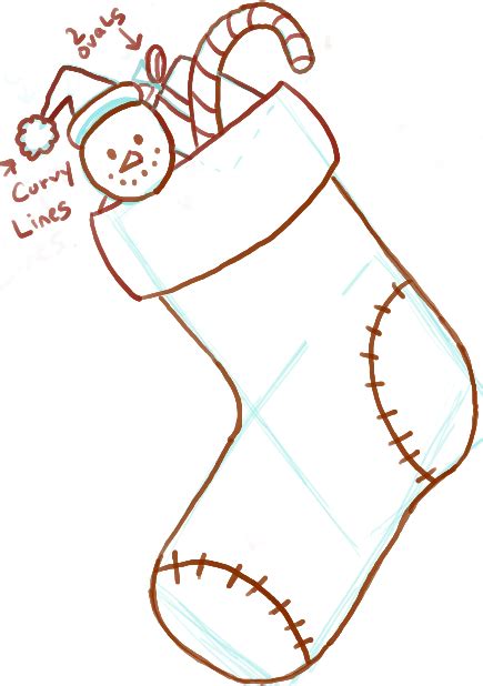 How To Draw Christmas Stockings With Easy Steps For Kids How To Draw