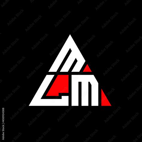 Mlm Triangle Letter Logo Design With Triangle Shape Mlm Triangle Logo