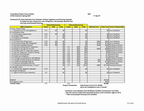 We did not find results for: Kitchen Remodel Budget Spreadsheet With Regard To Home ...